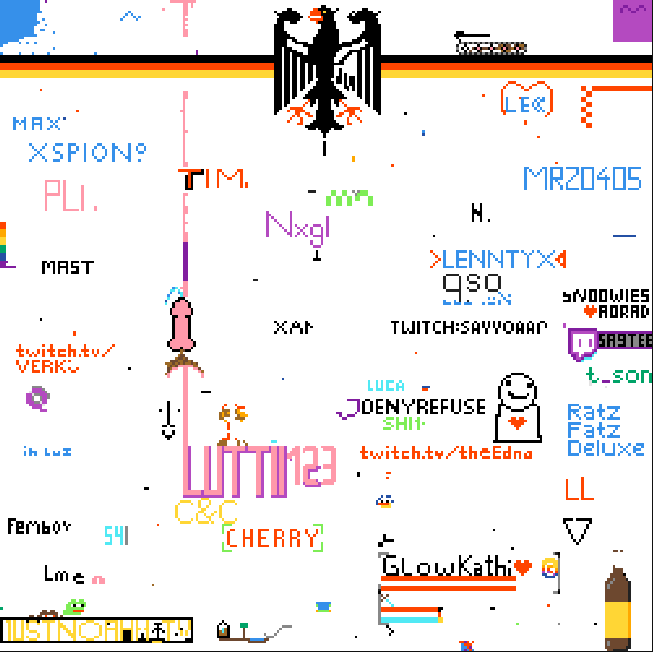 Aktueller Stand: r/place auf der Clip Awards Seite ( clip-awards.de/place ) #ClipAwards2025 #ClipAwards