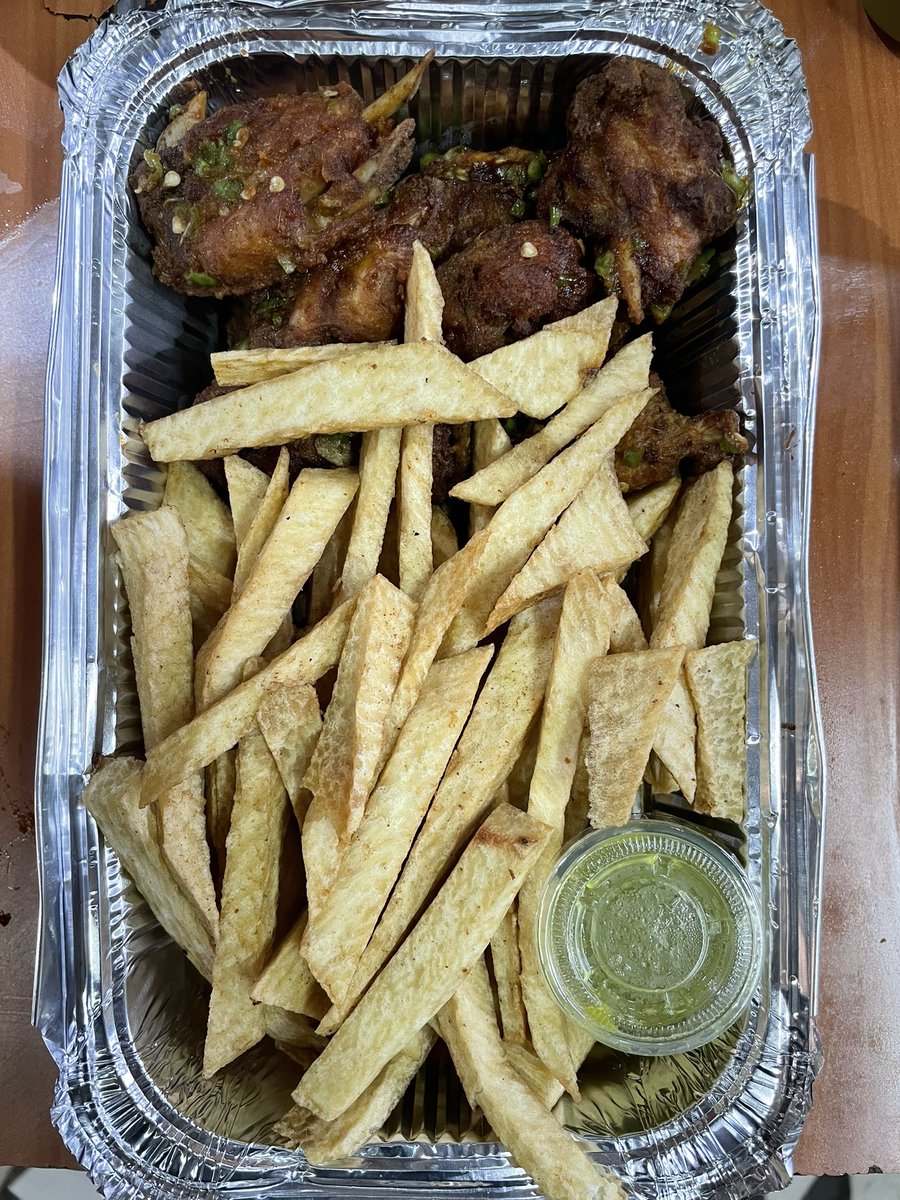 Get up close with our NEW Yam Chips served w/ 10 juicy wings! Crispy, golden, and packed with flavor. Your next favorite combo is here 🙂‍↕️🔥