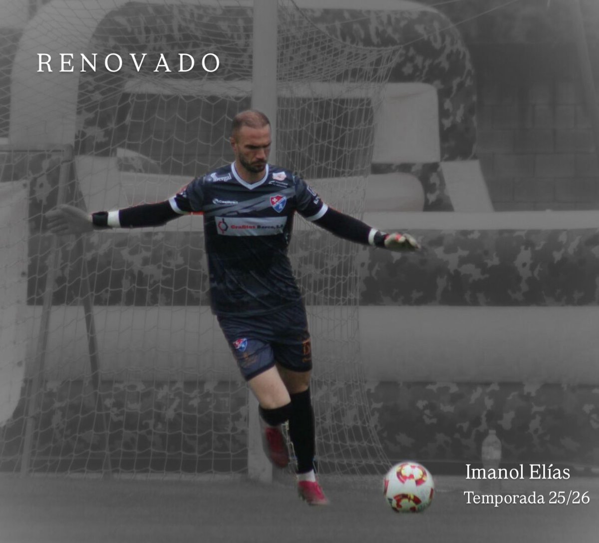 ✅ R E N O V A C I Ó N ✅

Moi contentos de anunciar un ano máis, a renovación dunha das pezas da columna do equipo. Un dos gardarredes menos goleados da pasada tempada e sendo unha peza fundamental no ascenso.

Grazas Ima, pola confianza no noso clube ❤️

#ImosBarco ❤️💙