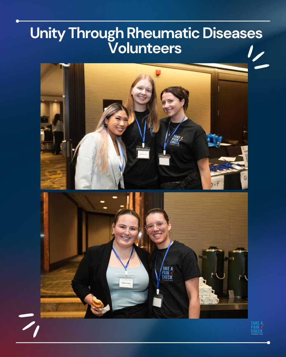 takeapaincheck's tweet image. Take a Pain Check is grateful to our volunteers who were able to make our in-person event, Unity Through Rheumatic Diseases, a success! Thank you to all of the volunteers! #TAPC #UnityThroughRheumaticDiseases #UnityThroughRheumaticDiseases2025 #UnityThroughRheum
