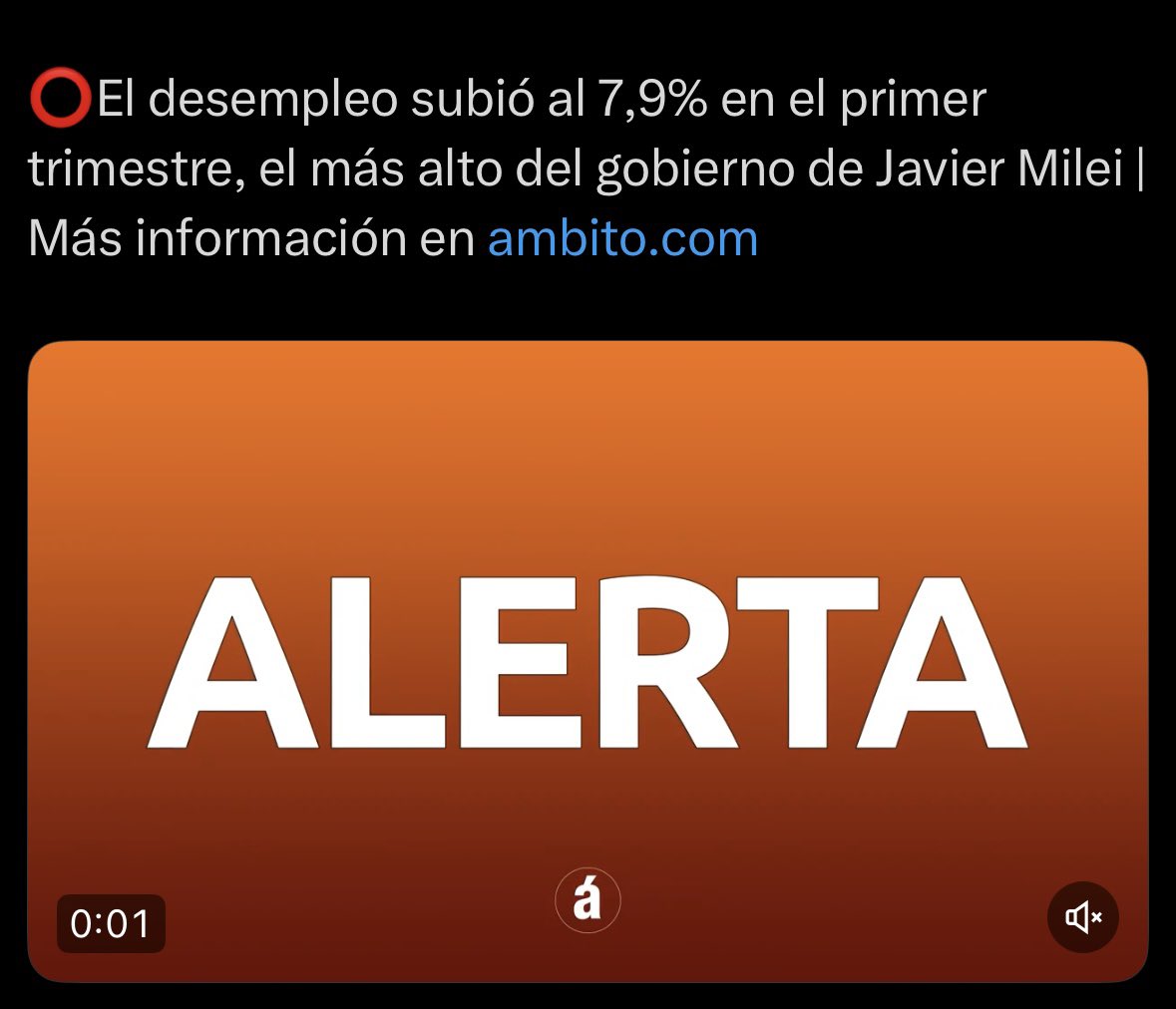 “COMO PEDO DE BUZO”

Porque lo único que sube en la Argentina de Milei es el desempleo.