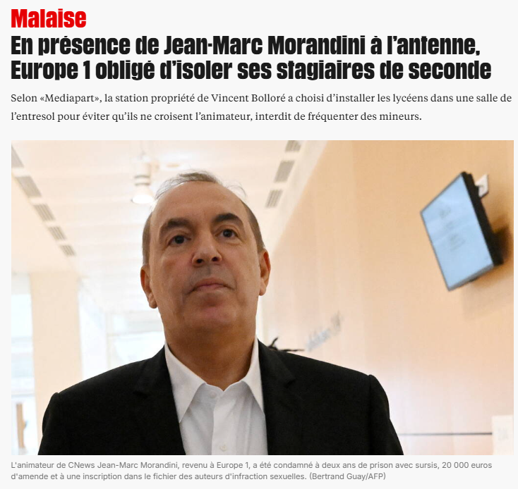 Mahdi_UmmatVox's tweet image. On récapitule ☝️:

Un député #RN 🇫🇷🏳️‍🌈condamné pour #détournement de fonds publics, donne rendez-vous aux français sur une chaine #condamnée 👨‍⚖️pour fake news et racisme, dans une émission présenté par un #prédateur #sexuel🐷 condamné également par la justice... 

Vivement la fin