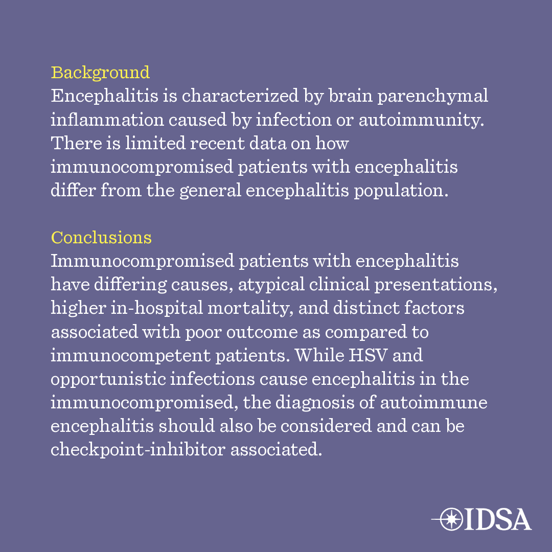 Encephalitis in Immunocompromised vs. Immunocompetent Patients: A Comparative Study

✅ Just Accepted
🔗 bit.ly/3Tng7J0