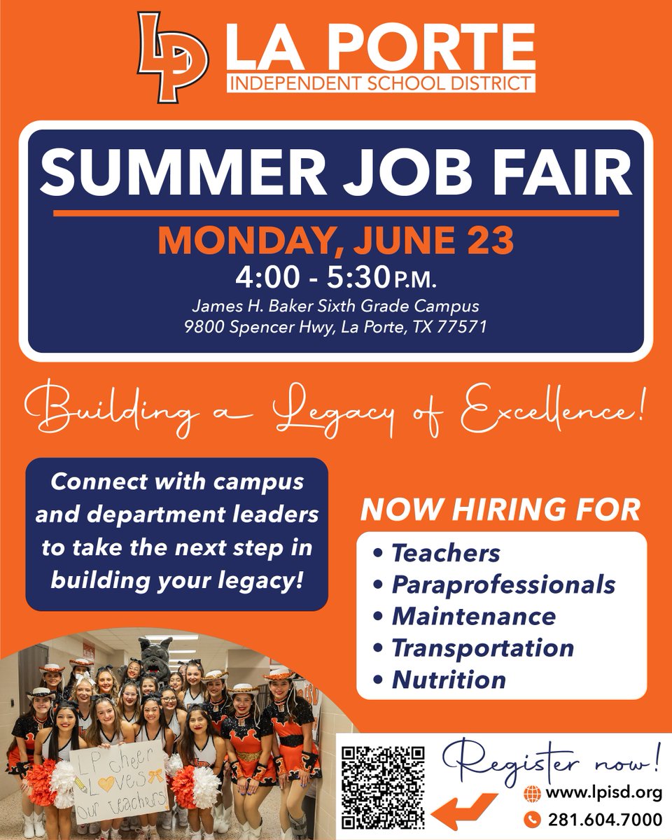 RIZZUTOELEM's tweet image. Looking to make a difference and build your LEGACY?  Come meet our amazing campus leaders and explore exciting career opportunities. #BestNeverRest #LPLegacy @lpisd