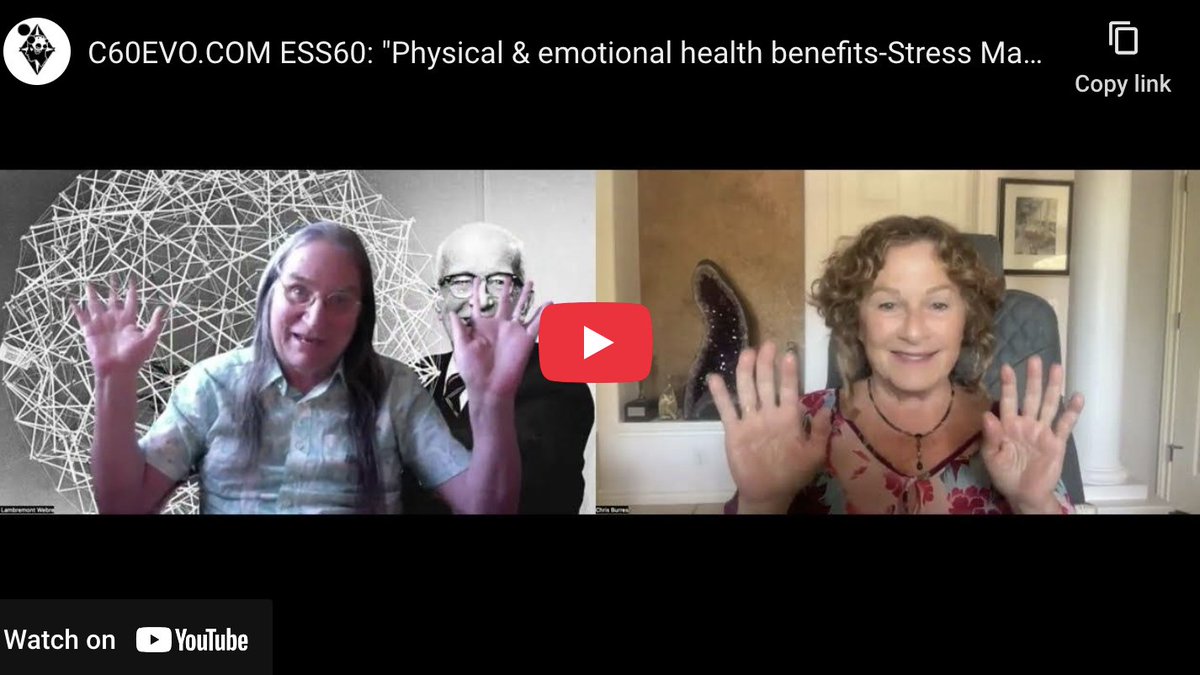 alfredwebre's tweet image. C60EVO.COM ESS60: &quot;Physical &amp;amp; emotional health   benefits-Stress Management &amp;amp; Stronger Immune System&quot; CEO Patty Greer   &amp;amp; Futurist Alfred Lambremont Webre, JD, MEd, CERT Public Health

WATCH ON OmniversityTV
youtu.be/FGNUqzQWyN8

c60evo.com/alfredlw/
