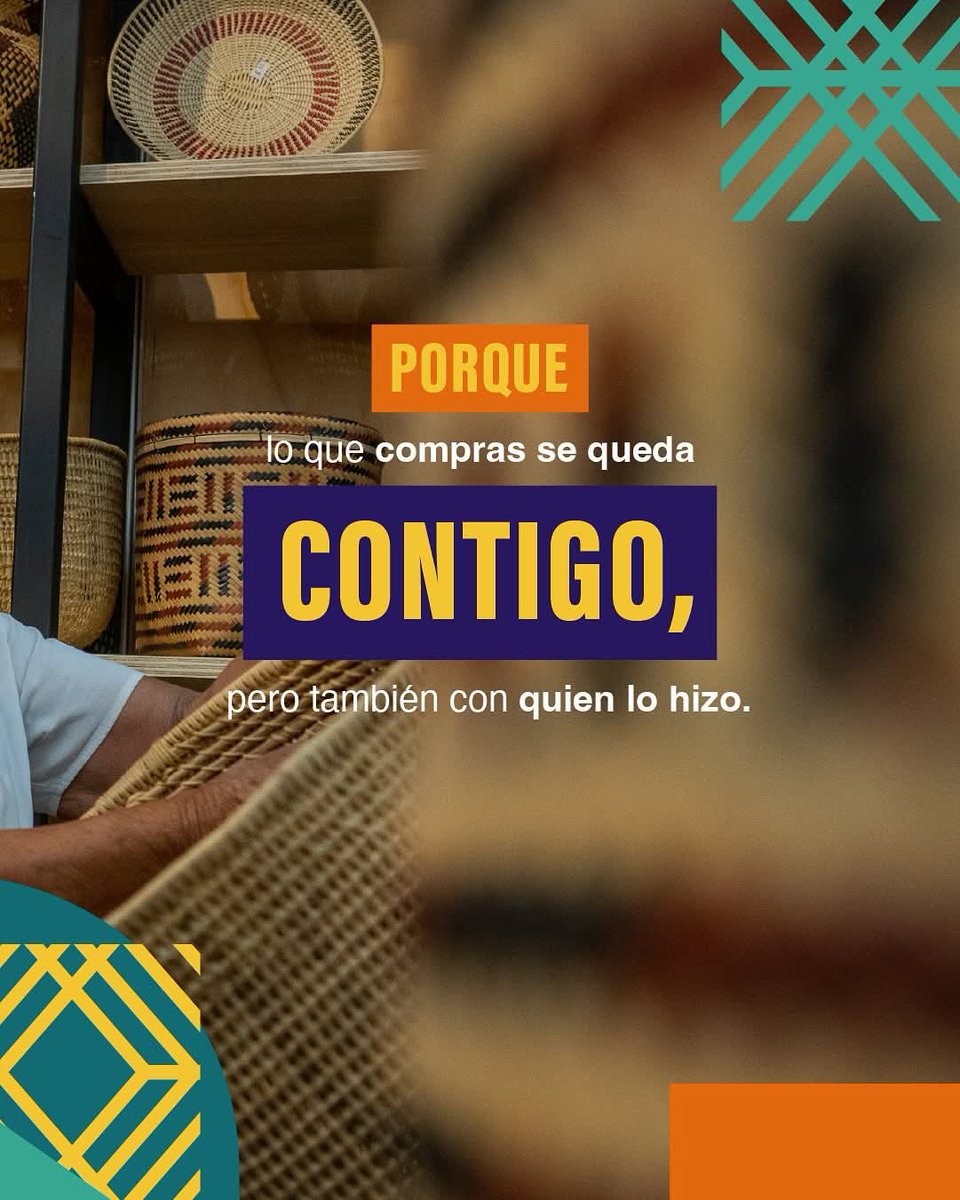 Artesanías de Colombia (@artesaniasdcol) on Twitter photo Compras una mochila, sí, pero también el ritmo con el que fue tejida.
Compras una cuchara, pero también la memoria de quien talló su madera.
Te esperamos en #Expoartesano2025 del 11 al 20 de julio en Plaza Mayor Medellín.
Organizan: @artesaniasdecolombia y <a href="/plazamayormed/">Plaza Mayor Medellín</a> Compras una mochila, sí, pero también el ritmo con el que fue tejida.
Compras una cuchara, pero también la memoria de quien talló su madera.
Te esperamos en #Expoartesano2025 del 11 al 20 de julio en Plaza Mayor Medellín.
Organizan: @artesaniasdecolombia y <a href="/plazamayormed/">Plaza Mayor Medellín</a>