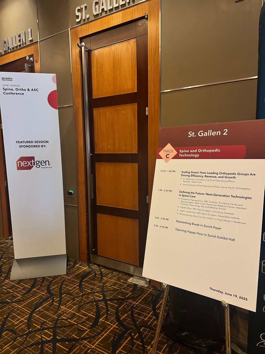 What a fantastic turnout for our panel on scaling smarter at Becker’s Healthcare’s The Future of Spine Conference!

President &amp; COO Srinivas Velamoor joined Jeremy Ealand, CEO of Sierra Pacific Orthopedics, for a powerful conversation.

We will share the recording when available!