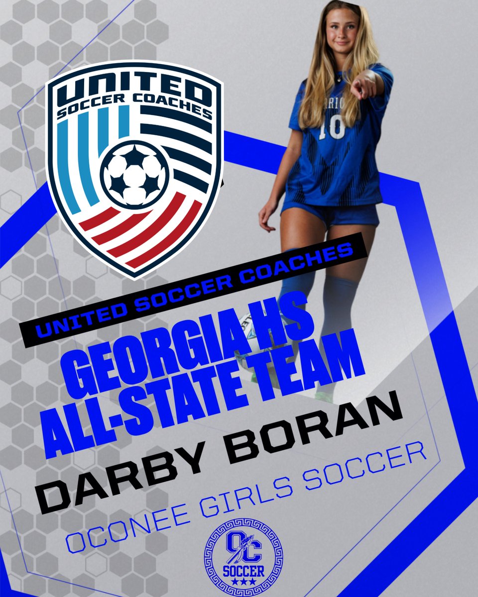 <a href="/SoccerOc/">OCHS Lady Warriors Soccer</a>, congratulations to DARBY BORAN for being voted by Georgia High School coaches for the <a href="/UnitedCoaches/">United Soccer Coaches</a> Georgia HS All-State Team. <a href="/OCHS_Athletics/">OC Warrior Athletics</a> <a href="/GCSUBobcats/">GCSU Bobcats</a> <a href="/OCWarriorSoccer/">OC Warrior Soccer</a> <a href="/OconeeCoSchools/">Oconee County Schools</a> <a href="/OfficialGHSA/">GHSA</a> <a href="/OconeeSports/">Oconee Enterprise Sports</a> <a href="/onlineathens/">Athens Banner-Herald</a>