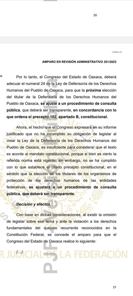 Abogado Ambulante (@al3x_al1) on Twitter photo Se acuerdan que desde 2023 señalamos que el proceso de elección de la persona titular de la <a href="/DDHPO/">Derechos Humanos Oax</a> sería inconstitucional si no había un proceso de consulta pública? Hoy un Tribunal Colegiado nos dio la razón. Aquí les cuento <a href="/nvinoticiasoax/">Noticias Oaxaca NVI</a> <a href="/Citlali_Lopez_/">Citla</a> <a href="/jaimeguerrero08/">Jaime Guerrero</a> Se acuerdan que desde 2023 señalamos que el proceso de elección de la persona titular de la <a href="/DDHPO/">Derechos Humanos Oax</a> sería inconstitucional si no había un proceso de consulta pública? Hoy un Tribunal Colegiado nos dio la razón. Aquí les cuento <a href="/nvinoticiasoax/">Noticias Oaxaca NVI</a> <a href="/Citlali_Lopez_/">Citla</a> <a href="/jaimeguerrero08/">Jaime Guerrero</a>