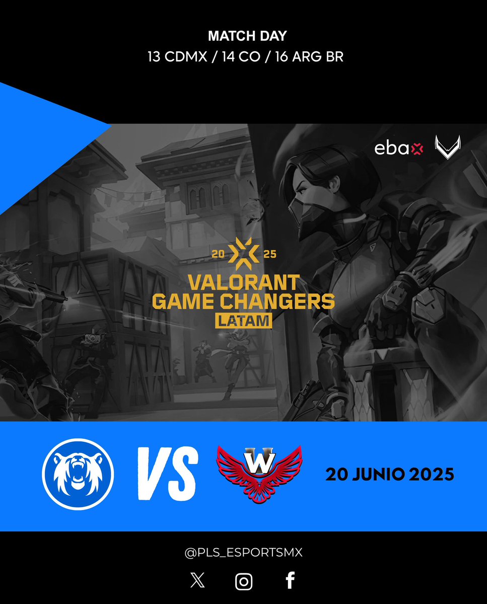 Polar Squad Esports (@polarsquadmx) on Twitter photo ❄️🐻❄️Regresa la fuerza del norte en nuestro segundo match en #VCTGameChangers LATAM ❄️🐻❄️
🔥⚔️Donde nos enfrentaremos contra la escuadra de <a href="/UniversityWarG/">University War</a> ⚔️
Este 20 de Junio se escuchará el poder del Ártico ⚡️❄️
<a href="/ebagamingmx/">EBA</a> @teegamingorg <a href="/valesportsla/">VALORANT Esports LATAM</a> #GameChangersLATAM ❄️🐻❄️Regresa la fuerza del norte en nuestro segundo match en #VCTGameChangers LATAM ❄️🐻❄️
🔥⚔️Donde nos enfrentaremos contra la escuadra de <a href="/UniversityWarG/">University War</a> ⚔️
Este 20 de Junio se escuchará el poder del Ártico ⚡️❄️
<a href="/ebagamingmx/">EBA</a> @teegamingorg <a href="/valesportsla/">VALORANT Esports LATAM</a> #GameChangersLATAM