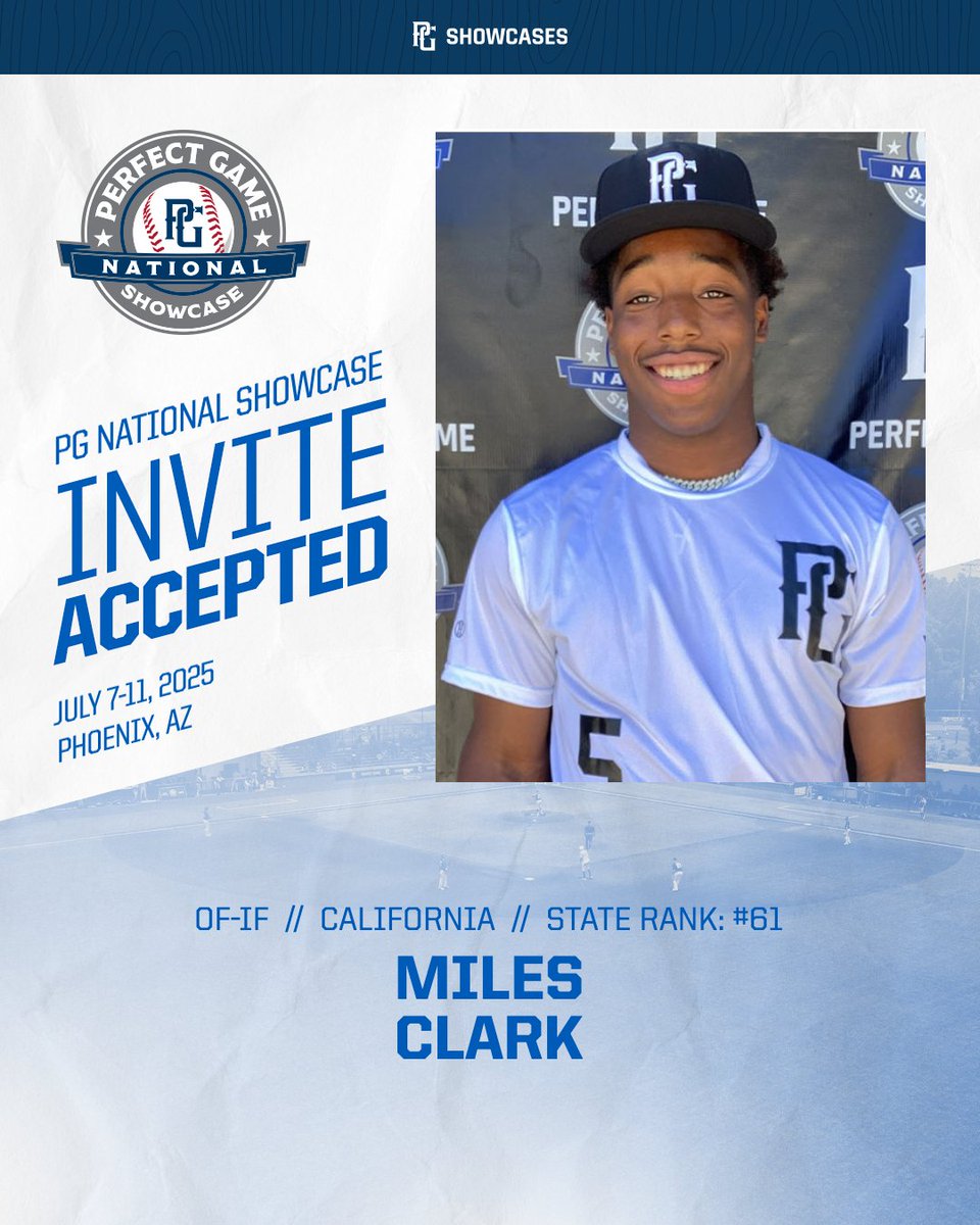 ARIZONA BOUND. NATIONAL SHOWCASE INVITE ACCEPTED 💥
<a href="/MilesClark_12/">Miles Clark</a> X #PGNational