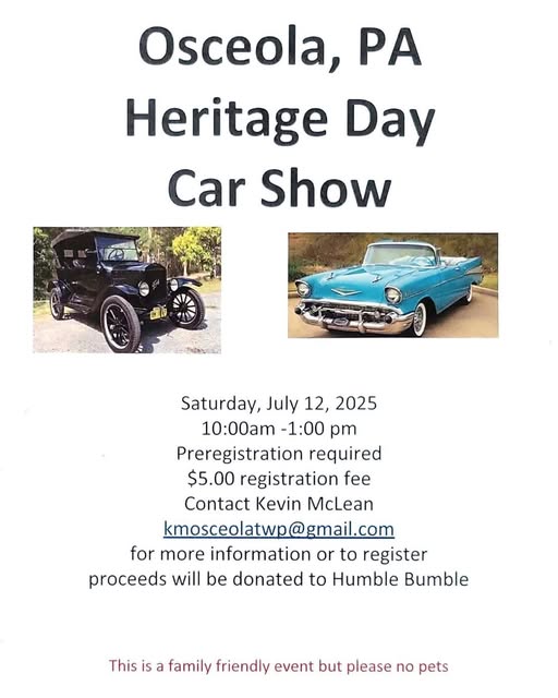 hbproject's tweet photo. 🚗✨Rev your engines for a cause! Join us on Saturday, July 12th from 10 AM to 1 PM for the Osceola Heritage Day Car Show! Shine up your ride, bring your crew, and be part of this fun-filled day. Proceeds raised support the Humble Bumble Project. We can't wait to see you there!💛 https://t.co/UNkC5kTXBL