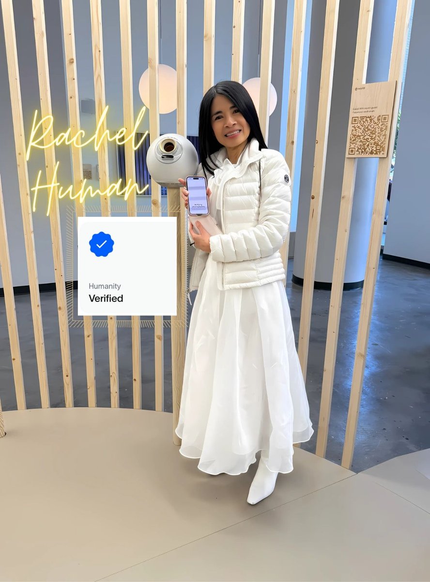 racheltnguyen's tweet image. I’m officially Humanity-Verified ✅🤖

Saying HELLO to a future where real people lead the way—one World ID scan at a time.

#HumanOnly #ProHuman #Worldcoin #Web3 #HumanPotential