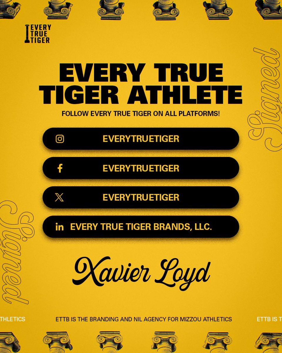 Bringing my game to Columbia and my brand to Every True Tiger. Let's get to work! 🐯
#MIZ #ETTB