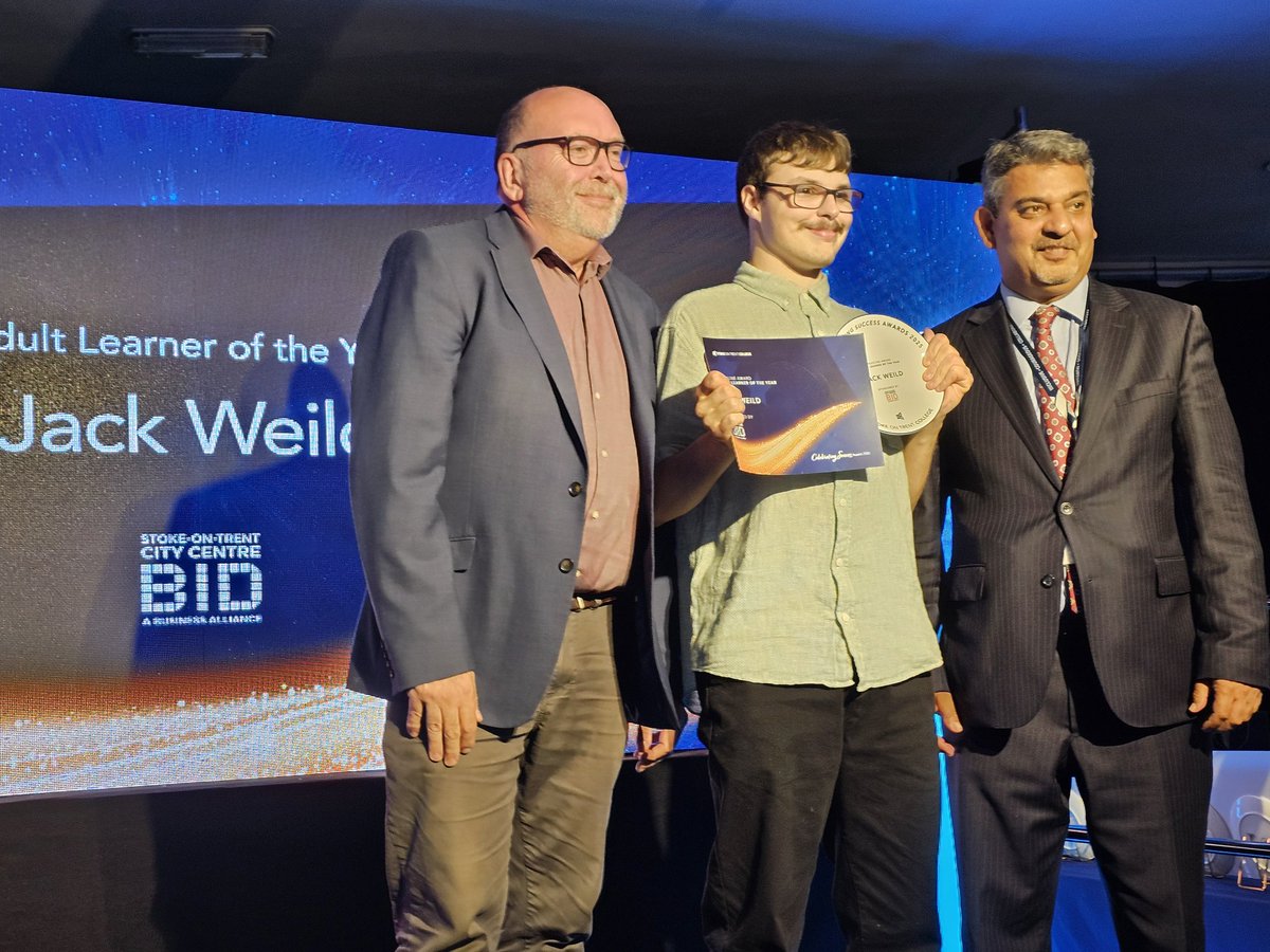 Stoke-on-Trent BID (@stokeontrentbid) on Twitter photo Tonight the BID sponsored the Headline Adult Learner of the Year Award at <a href="/SOTCollege/">Stoke on Trent College</a> #CelebratingSuccess2025 โจ๏ธ๐จโ๐Huge congrats to Jack for your amazing contributions to the college ๐ Tonight the BID sponsored the Headline Adult Learner of the Year Award at <a href="/SOTCollege/">Stoke on Trent College</a> #CelebratingSuccess2025 โจ๏ธ๐จโ๐Huge congrats to Jack for your amazing contributions to the college ๐