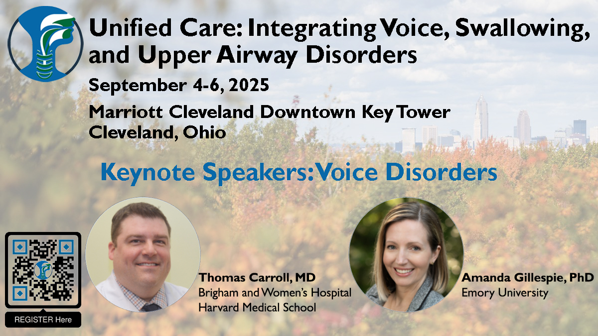 Martin Brodsky (@mbbrodskyphd) on Twitter photo Coming this fall: <a href="/ClevelandClinic/">Cleveland Clinic</a>'s groundbreaking event: #UnifiedCare2025-Voice/Swallow/Airway
Sept 4–6, 2025 - Cleveland, OH
Register: rebrand.ly/UnifiedCare
Hotel: rebrand.ly/Unified_Room
Voice Keynotes: Tom Carroll & Amanda Gillespie
#SLP #ENT #ICUrehab <a href="/CleClinicHNI/">Cleveland Clinic Otolaryngology-Head/Neck Surgery</a> Coming this fall: <a href="/ClevelandClinic/">Cleveland Clinic</a>'s groundbreaking event: #UnifiedCare2025-Voice/Swallow/Airway
Sept 4–6, 2025 - Cleveland, OH
Register: rebrand.ly/UnifiedCare
Hotel: rebrand.ly/Unified_Room
Voice Keynotes: Tom Carroll & Amanda Gillespie
#SLP #ENT #ICUrehab <a href="/CleClinicHNI/">Cleveland Clinic Otolaryngology-Head/Neck Surgery</a>