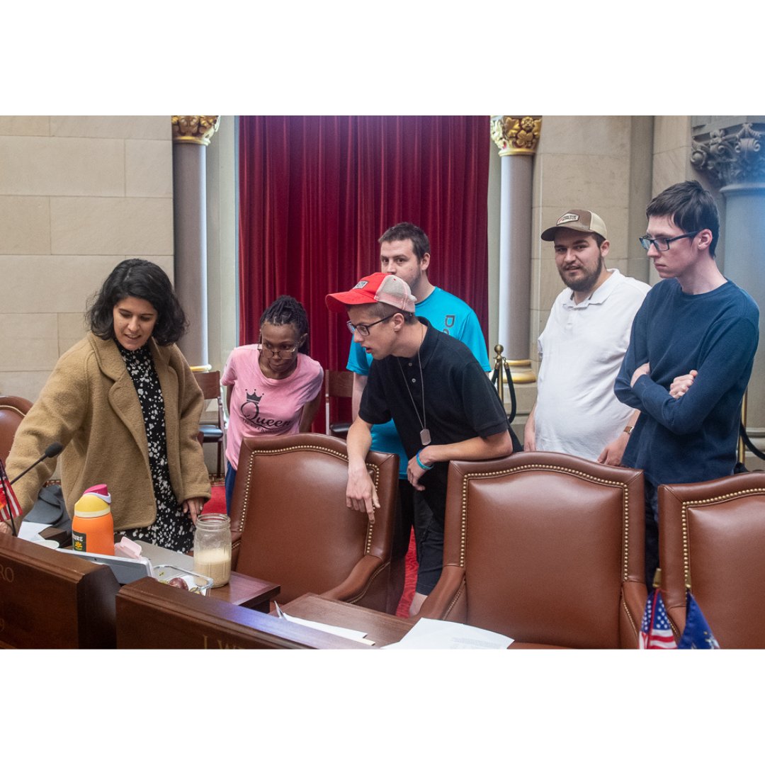 Careers for Me recently had the opportunity to visit the New York State Capitol. While there they were able to spend time with state Senator Patricia Fahy and Assemblymembers John McDonald and Gabriello Romero, learning about their roles in our state government. The group was