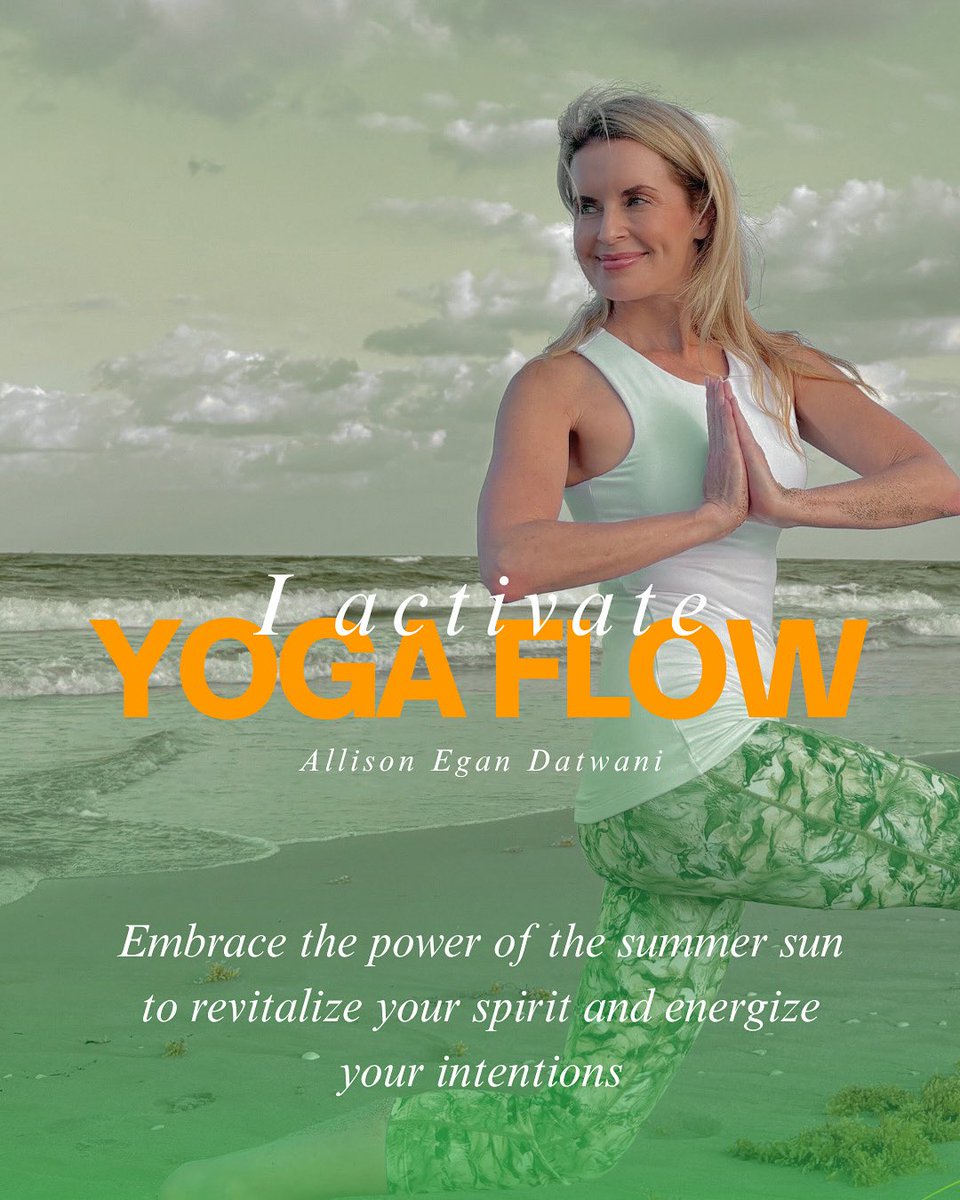 DatwaniEgan's tweet photo. As the Summer Solstice nears, it's time to energize your yoga practice with "I Activate Yoga Flow." This sequence is designed to align with nature's rhythms, featuring a blend of heat building twists &amp; cooling postures to balance your core's fire element. 
https://t.co/5JO9n37yVv https://t.co/RW6blZffFx