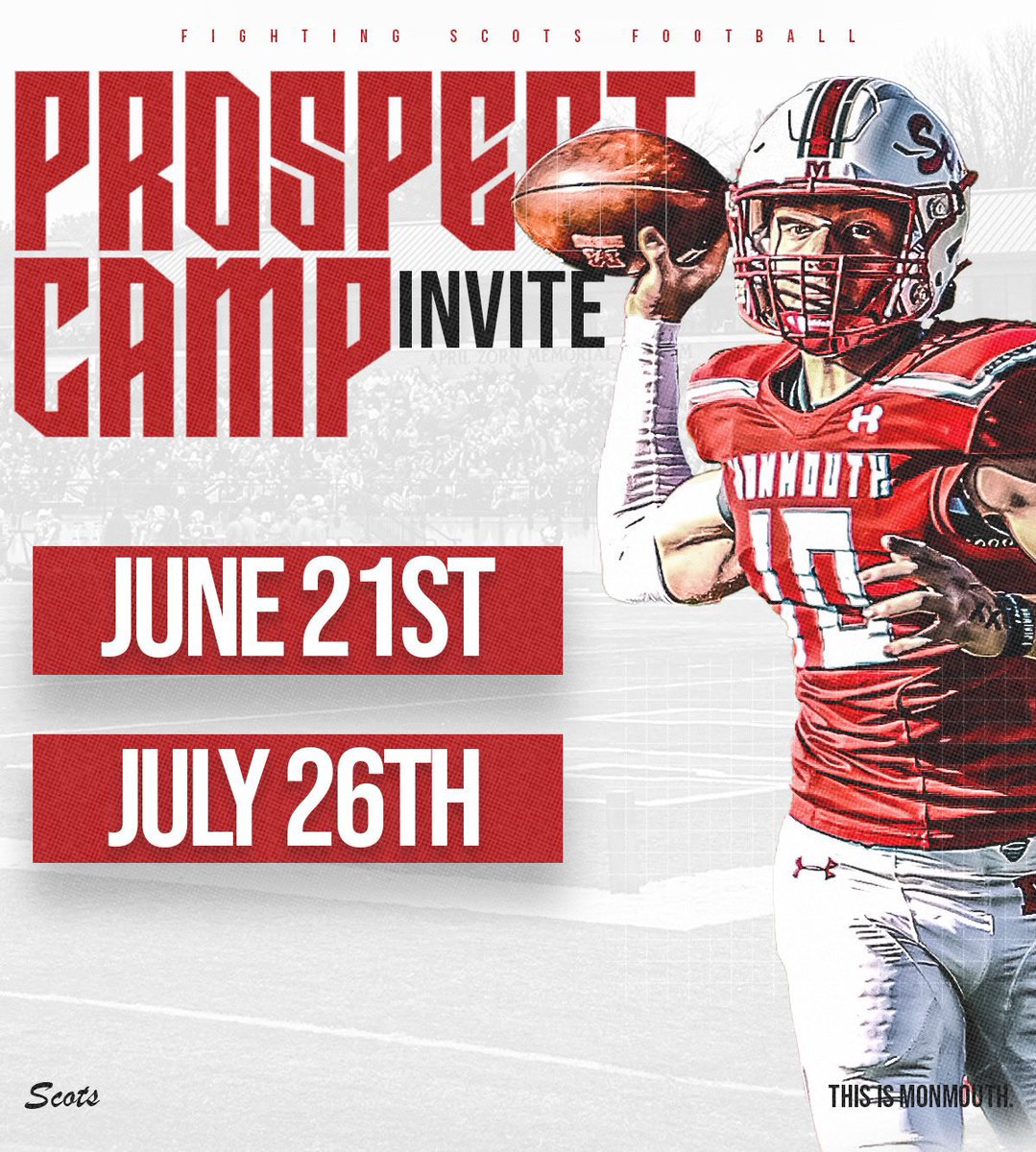 MccarteColin's tweet image. Excited to attend Monmouth Football’s Prospect Camp on June 21st. Looking forward to competing, learning, and connecting with the coaching staff!
@WHIPS_football @TimHaak2 @MCBraunyBoy