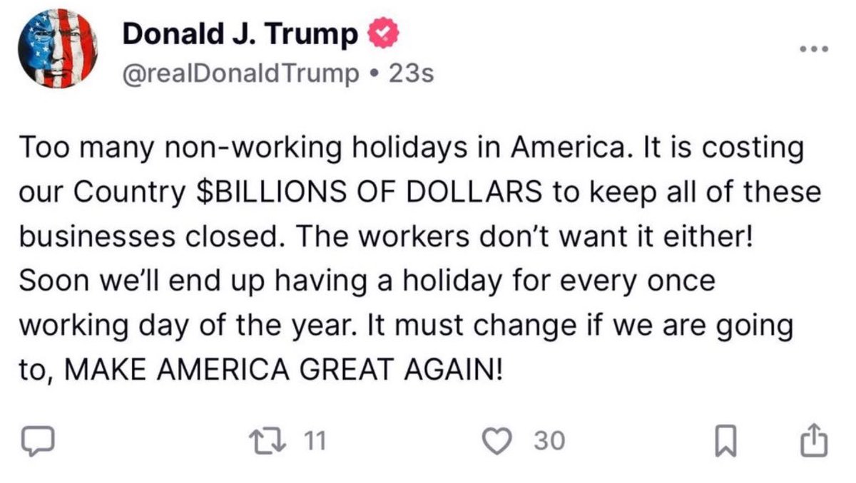 Trump in 2020: Make Juneteenth a National Holiday

Trump on Juneteenth 2025: Too many holidays!
