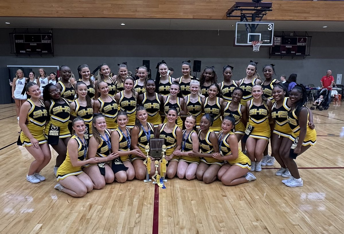 Jacket Athletics (@stkjackets) on Twitter photo Congratulations to our Jacket Cheer squad for an excellence performance at UCA Camp at MSU this week… showing your #JacketSting!
1st Sideline
2nd Cheer 
1st Camp Routine 
Leadership Award
3 pin it forward
6 All Americans 
ALL 3 Jump Off Finalists
Jump Off Winner
Day 1 Banana Congratulations to our Jacket Cheer squad for an excellence performance at UCA Camp at MSU this week… showing your #JacketSting!
1st Sideline
2nd Cheer 
1st Camp Routine 
Leadership Award
3 pin it forward
6 All Americans 
ALL 3 Jump Off Finalists
Jump Off Winner
Day 1 Banana