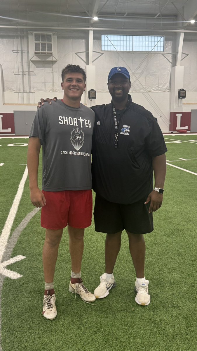 Taylor Davenport (@tdavenport2026) on Twitter photo Had a great time at <a href="/Shorter_FB/">Shorter Hawks Football</a> camp today in Valdosta. Blessed and thankful to receive an offer to play. Canβt wait to come visit for a game. <a href="/coachmercer_56/">Malcolm Mercer</a> <a href="/coachmorrison58/">Zach Morrison</a> <a href="/KJOTISSR/">Keith Otis</a> <a href="/CoachVelvet/">CoachVelvet</a> <a href="/CoachCScrews/">Chris Screws</a> <a href="/bhernyscoutguy/">Brian Herny</a> <a href="/RecruitingBh/">BH Recruiting Assistance</a> <a href="/indianbaldwinfb/">Baldwin Football(FL)</a> Had a great time at <a href="/Shorter_FB/">Shorter Hawks Football</a> camp today in Valdosta. Blessed and thankful to receive an offer to play. Canβt wait to come visit for a game. <a href="/coachmercer_56/">Malcolm Mercer</a> <a href="/coachmorrison58/">Zach Morrison</a> <a href="/KJOTISSR/">Keith Otis</a> <a href="/CoachVelvet/">CoachVelvet</a> <a href="/CoachCScrews/">Chris Screws</a> <a href="/bhernyscoutguy/">Brian Herny</a> <a href="/RecruitingBh/">BH Recruiting Assistance</a> <a href="/indianbaldwinfb/">Baldwin Football(FL)</a>