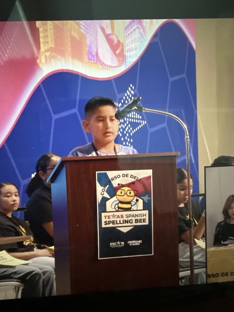 Exciting news! Mateo, a student in our dual language program who will be at Folsom in the fall, competed at the Texas State Spanish Spelling Bee today and is moving on to the National Spanish Spelling Bee in July. We can't wait to cheer him on and are thrilled for him!