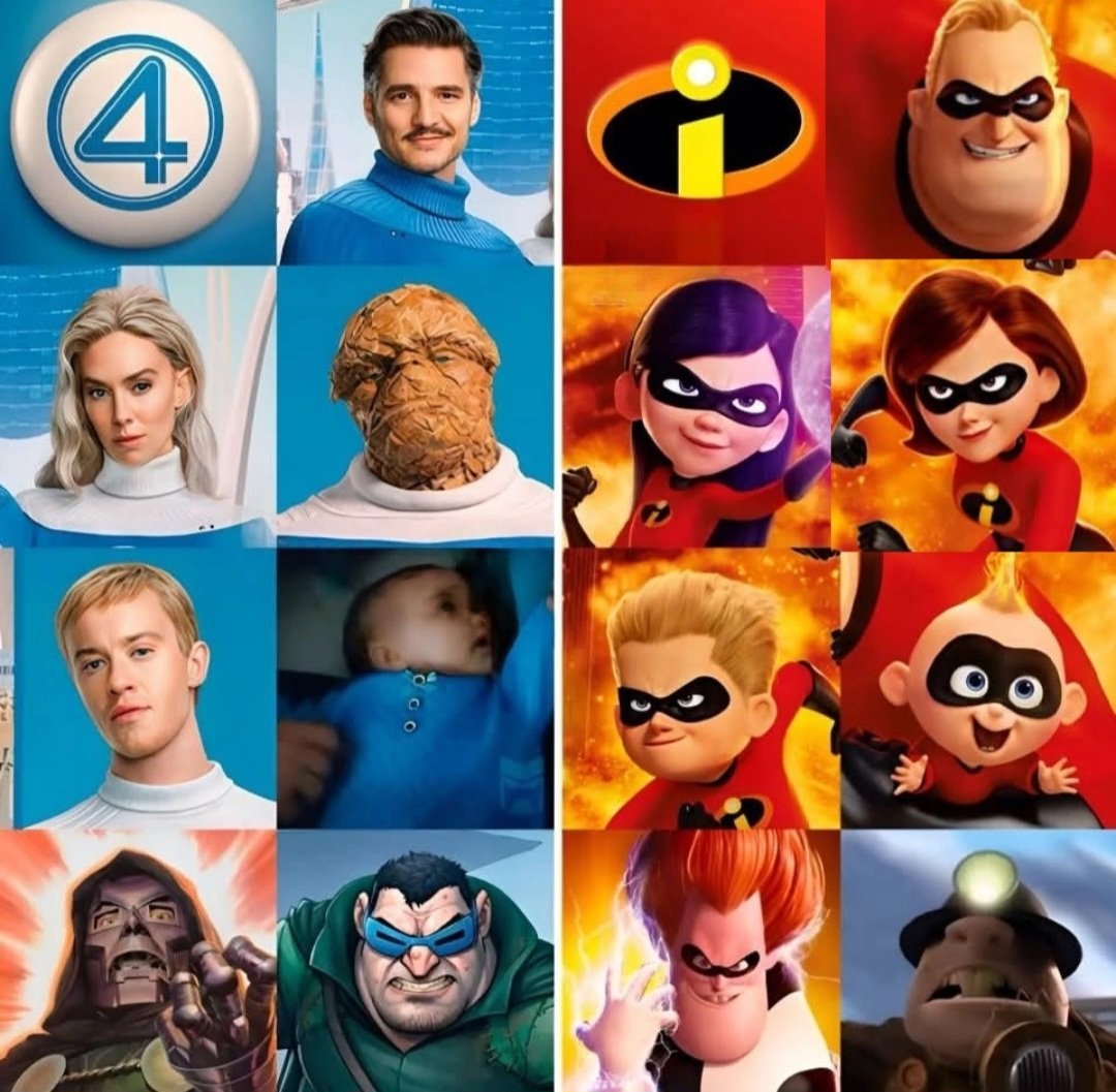 #TheFantasticFourFirstSteps, #TheIncredibles.