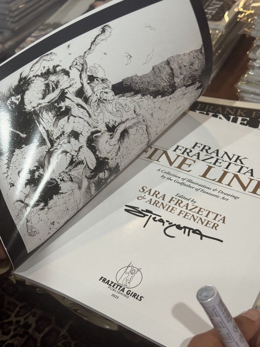 Frank Frazetta Fine Lines is shipping now. 🤗