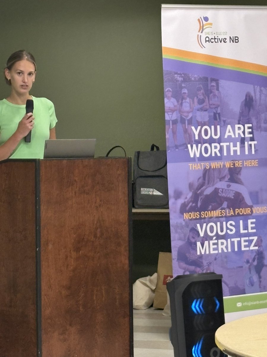 Outstanding to see our Robbi Daley speak to participants at NB 55+ Games in Fredericton. Robbi said ‘competing in sports does not have an expiry date.’ Nailed it. As usual. Thanks to She Is Active NB for the opportunity to promote our <a href="/the_mwba/">Maritime Women's Basketball Association</a> team &amp; this weekend’s Legacy Cup.