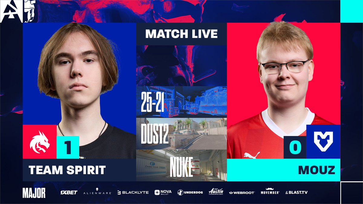 BLASTPremier's tweet image. Unbelievable game of Mirage 🤯

@Team__Spirit take Mirage 25-21 against @mousesports!