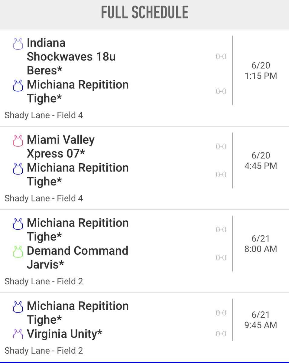 Lily Dustin (@lilydustin2026) on Twitter photo Here’s our pool play schedule for this weekend in North Ridgeville, Ohio!! <a href="/SBRRetweets/">Softball Recruiting Reposts</a> <a href="/TOP_D1RECRUITS/">Softball Top Preps Retweet</a> <a href="/CoachFrankReed/">Frank Reed</a> <a href="/GoMocsSB/">Chattanooga Softball</a> <a href="/schumann_jake/">Jake Schumann</a> <a href="/AshleyWadeUNCW/">Ashley Wade</a> <a href="/Fsubroncos_sb/">Fayetteville State Softball</a> Here’s our pool play schedule for this weekend in North Ridgeville, Ohio!! <a href="/SBRRetweets/">Softball Recruiting Reposts</a> <a href="/TOP_D1RECRUITS/">Softball Top Preps Retweet</a> <a href="/CoachFrankReed/">Frank Reed</a> <a href="/GoMocsSB/">Chattanooga Softball</a> <a href="/schumann_jake/">Jake Schumann</a> <a href="/AshleyWadeUNCW/">Ashley Wade</a> <a href="/Fsubroncos_sb/">Fayetteville State Softball</a>