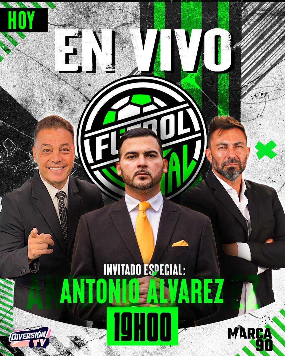 marca90ec's tweet photo. HOY 19H00 ¡ANTONIO ÁLVAREZ! 🚨🚨🚨🚨

El presidente del Ídolo @barcelonasc ¡En Exclusiva! Viene a hablarnos sobre el PASADO, PRESENTE y FUTURO del MÁS GRANDE DEL ECUADOR 🇪🇨

Conéctate a #Marca90 https://t.co/uilUmX5XC2 https://t.co/fzO98GwqLt