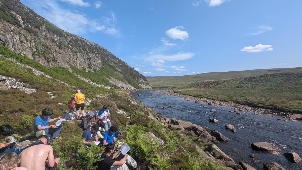 AGSB_Geology's tweet photo. Day 2 of our year 12 field course in Appleby and Teesdale. Lots of water and suncream needed today! Beautiful weather outstanding geology and boys were alright as well! #ThinkGeology #Geology https://t.co/46c2XTFMem