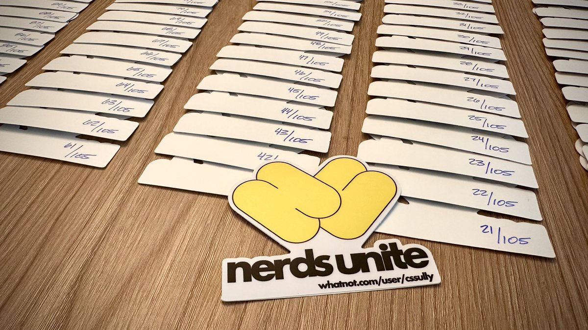 The latest, exclusive Nerds Unite sticker is making its debut on my Whatnot this afternoon! 
See you there!!