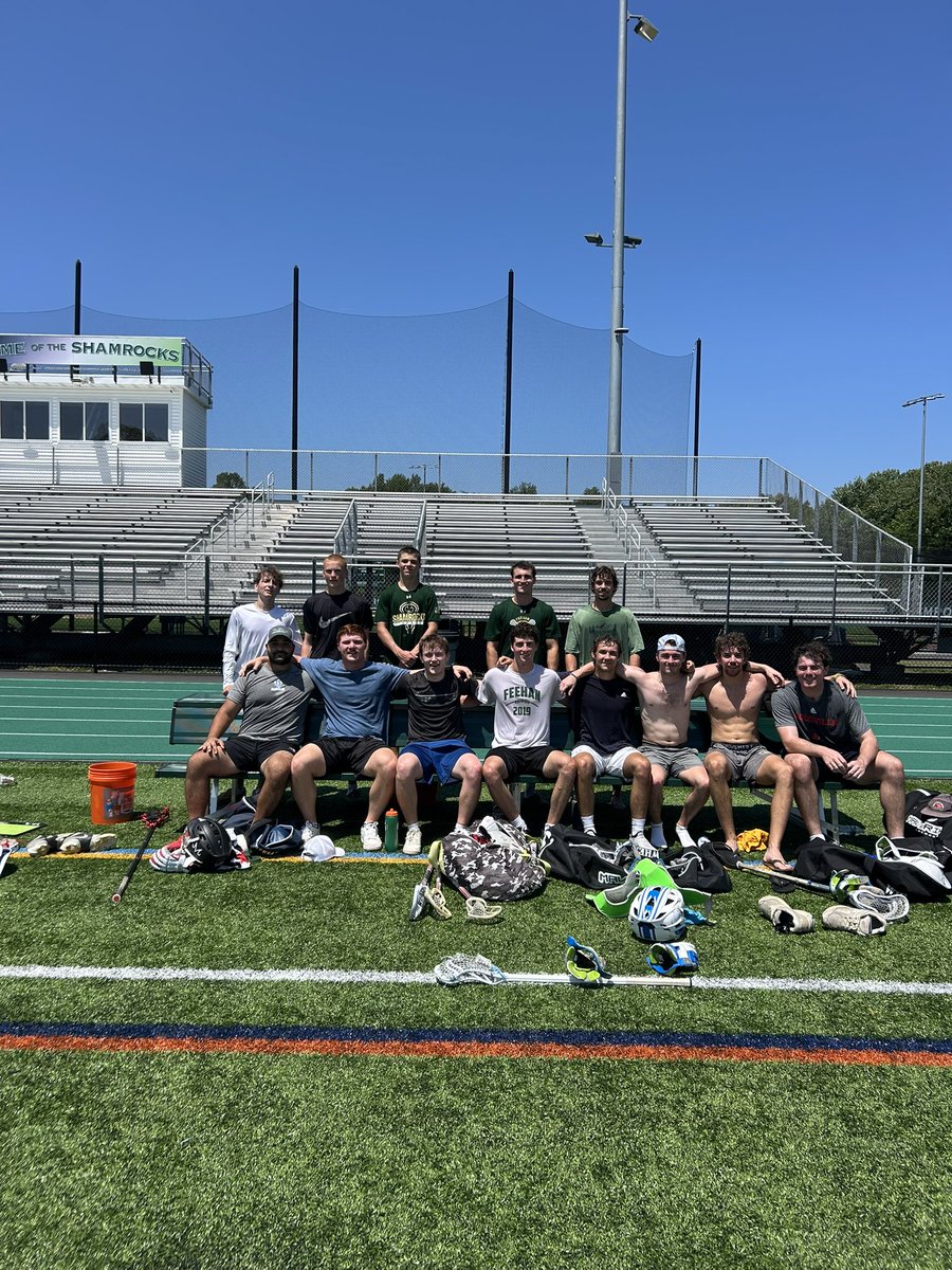 Light numbers on a hot Thursday, but it was great to welcome back some former players to play with some current ones! Thanks for coming out, boys!