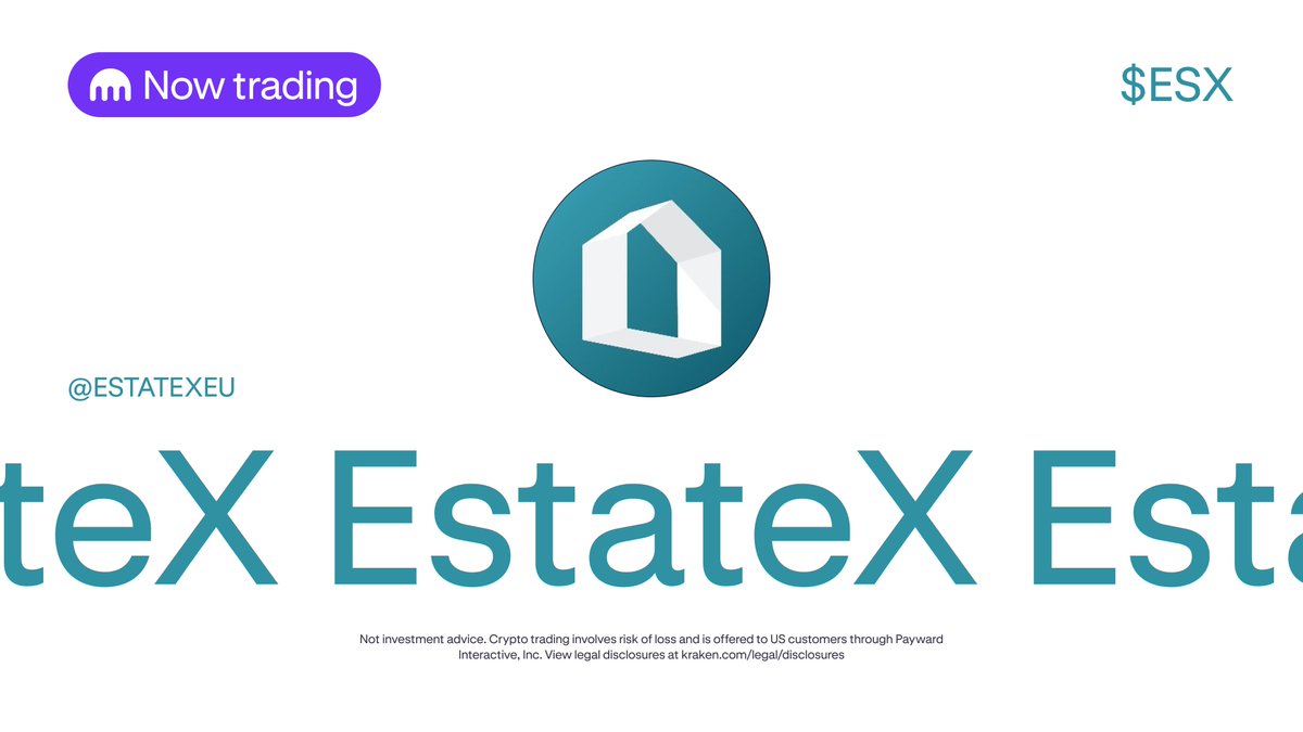 krakenfx's tweet image. 🔊 $ESX @estatexeu is now live on Kraken!

Deposits &amp;amp; withdrawals are open

🎯 Trading is officially underway — don’t miss out

Start trading here ⤵️
p.k.xyz/9f1e/kpz2ohu3