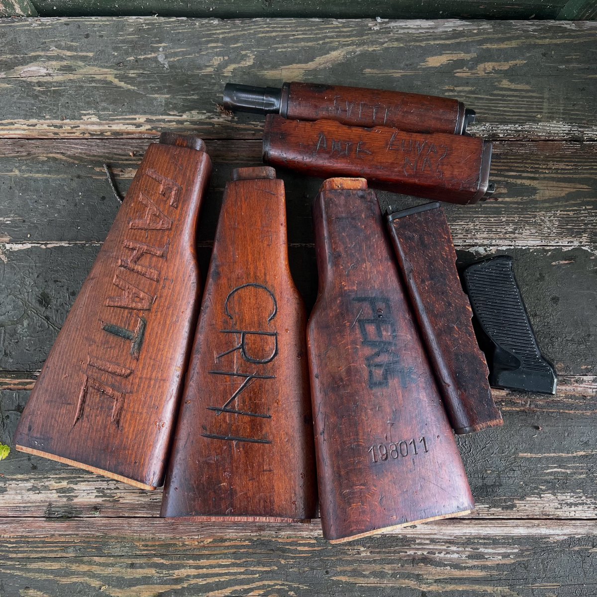 We’ve got a batch of Yugo M70B1 trench art furniture sets going up on the site at 7 PM central tonight!