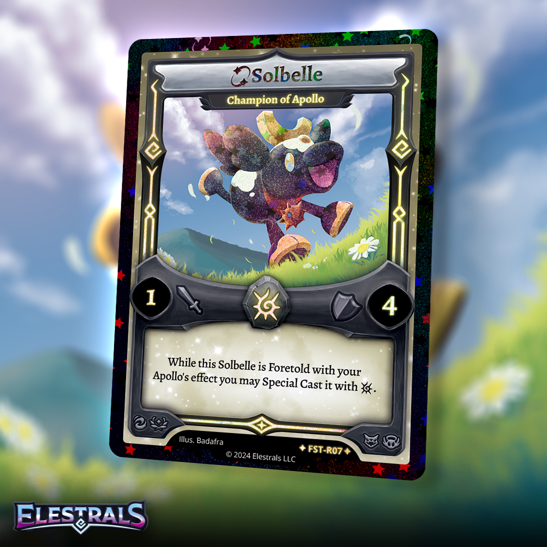 Elestrals (@elestrals) on Twitter photo Would you frolic through the fields with Apollo’s Champion, Solbelle? ☀️🐮
#ElestralsFirestorm Illus. by <a href="/badafra/">Badafrart (OPEN COMMISSION)</a> Would you frolic through the fields with Apollo’s Champion, Solbelle? ☀️🐮
#ElestralsFirestorm Illus. by <a href="/badafra/">Badafrart (OPEN COMMISSION)</a>