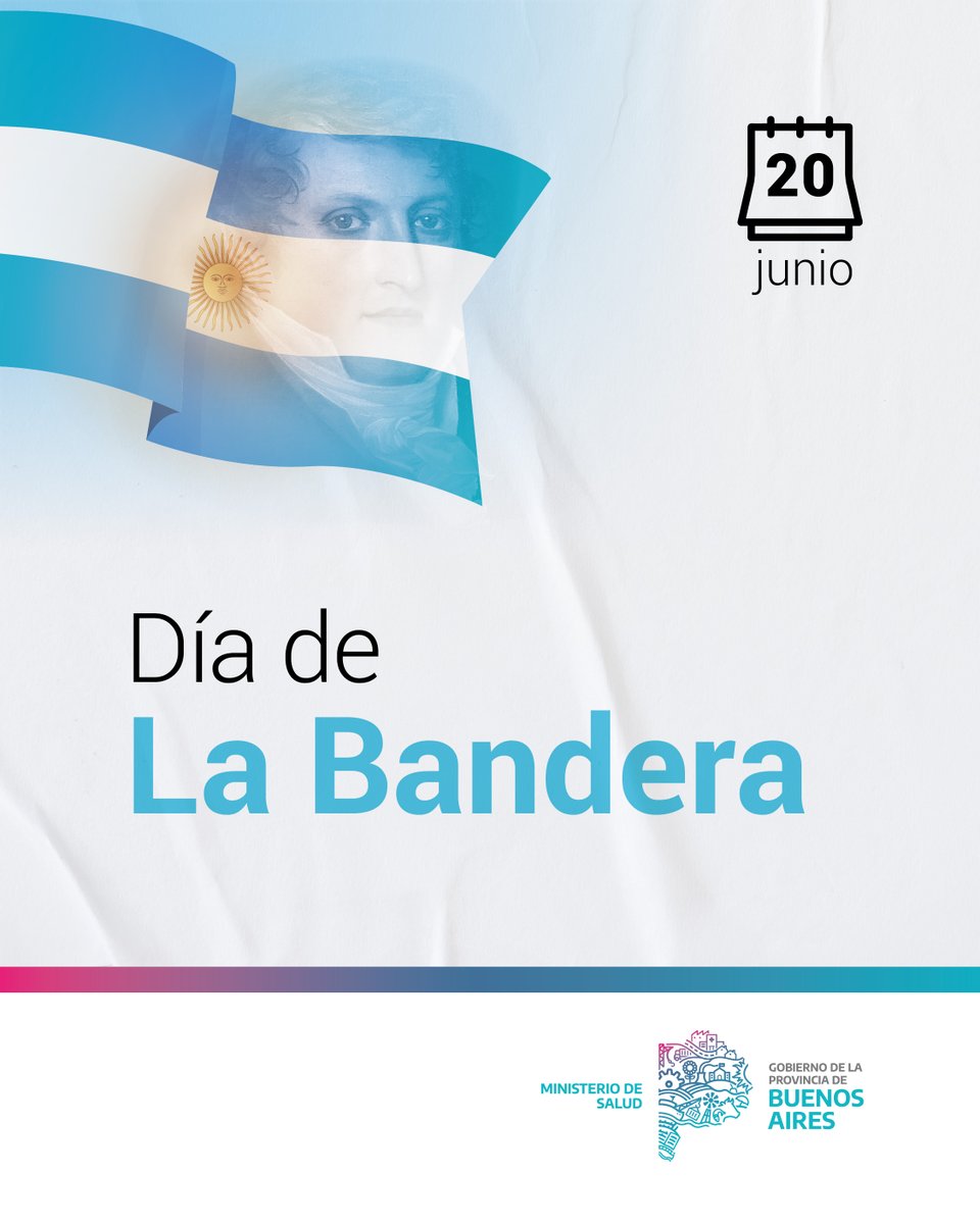 #20J 🇦🇷 | En este Día de la Bandera, renovamos nuestro respeto y compromiso con los colores que nos representan, y rendimos homenaje al General Manuel Belgrano, su creador y gran ejemplo de entrega, honestidad y amor por la patria.

¡Feliz día de la Bandera!