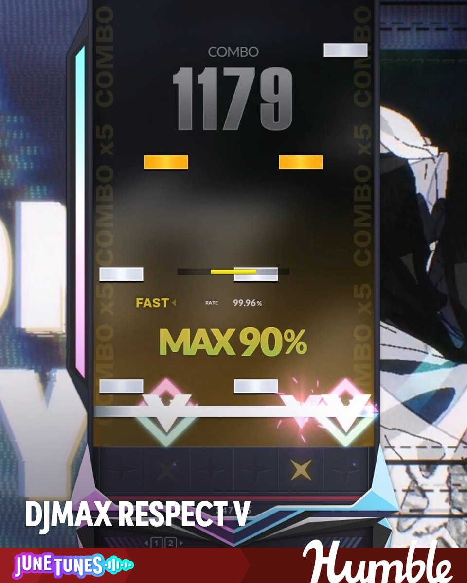 Whether you crave a casual freeplay session, or desire to crush your friend’s recent high score in real time, DJMAX RESPECT V has you covered.

The June Tune bundle supports @girlswhocode | bit.ly/3G3bLnq
