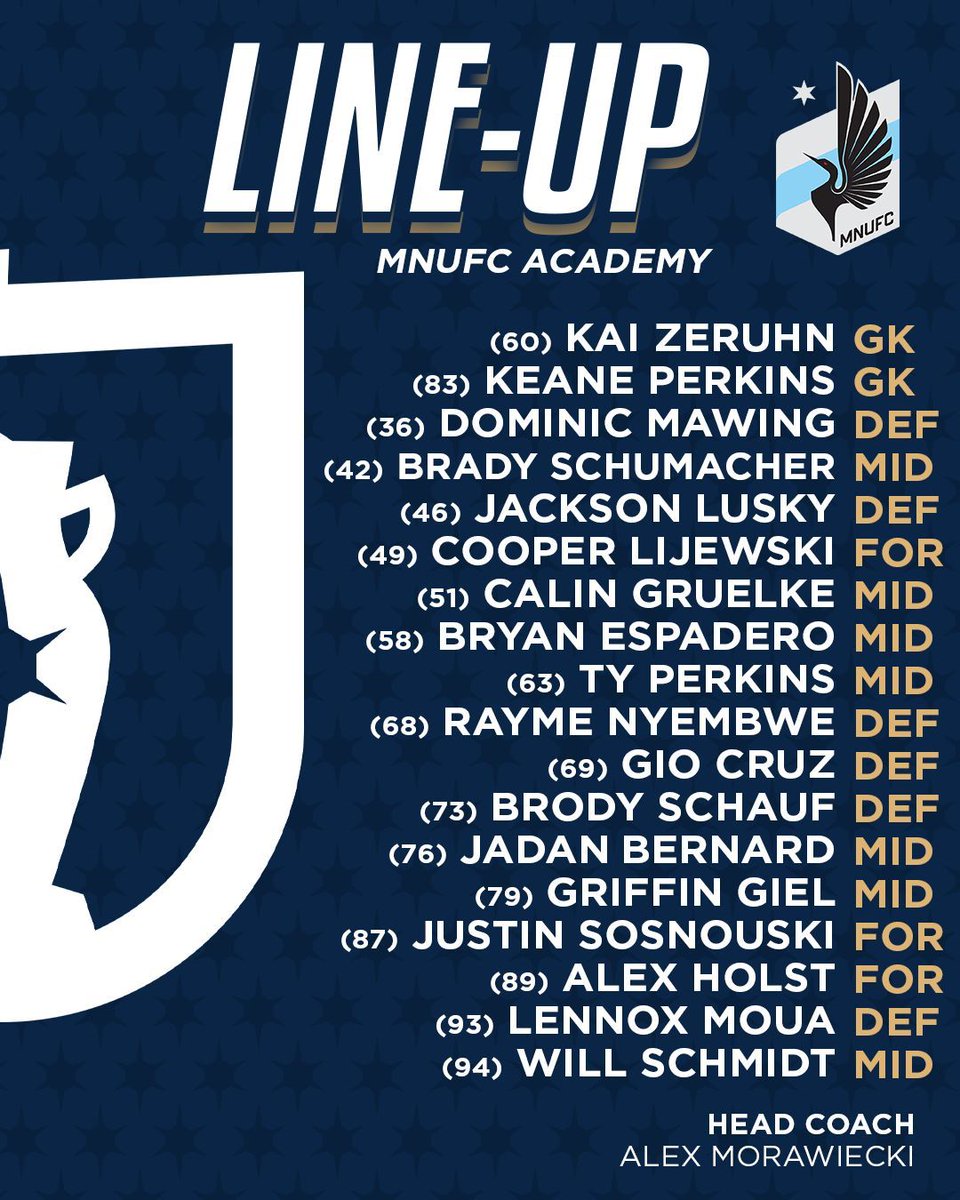 MNSuperCup's tweet image. Meet the incredible squads who will decide the fate of the Group Stage! Kickoff is at 6:30, will you be there?
@ussoccer | @USAdultSoccer
@USLPDL | @MinnesotaSRC