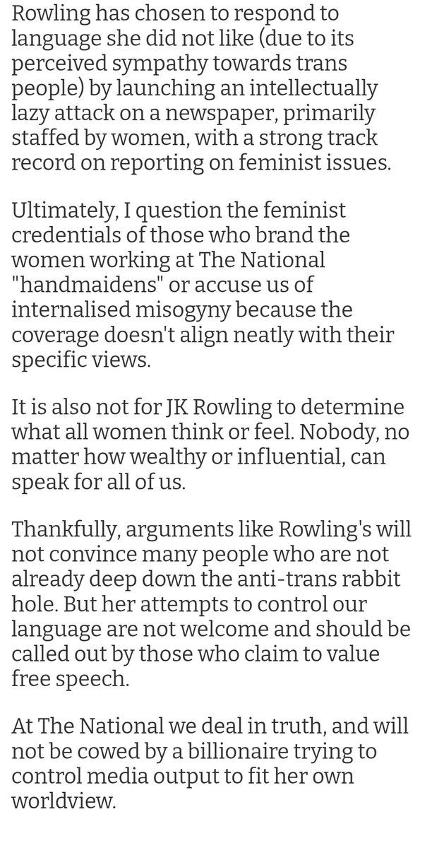 👏👏👏👏

Actual feminists put tradfem crank JK Rowling back in her box.

Gotta love those strong women!!