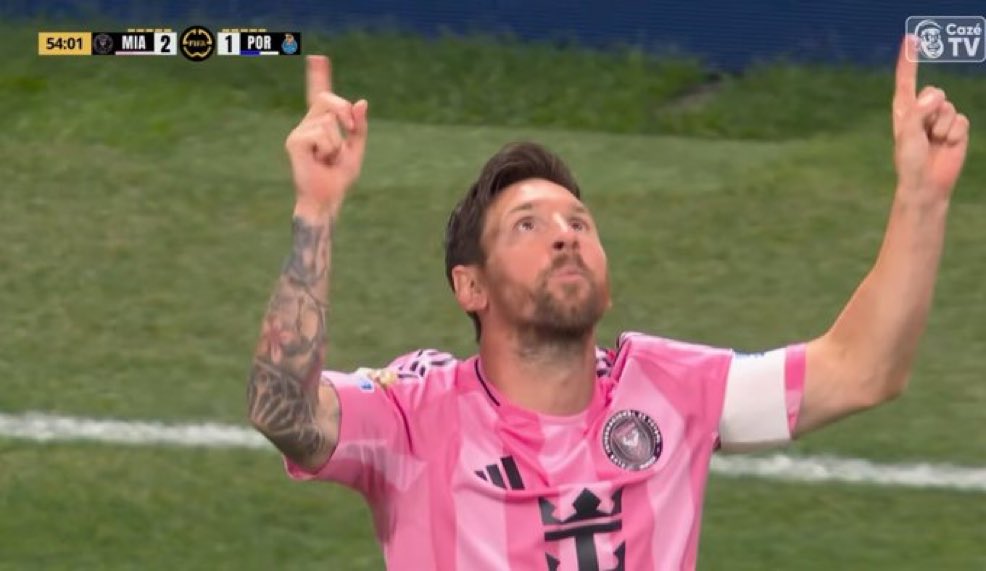Batacazo:
Inter Miami le ganó al Porto. Primera derrota de un equipo europeo contra uno americano en el MDC.