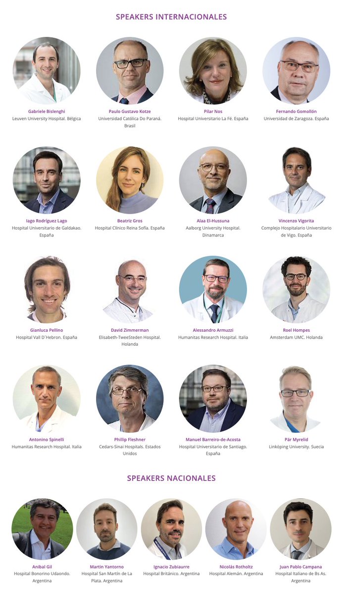 🔴 ¿Trabajás con pacientes con Enfermedad Inflamatoria Intestinal? Entonces este curso es para vos.

📚 Llega el 1er Curso de Manejo Médico-Quirúrgico de la EII, organizado por @GADECCU. Un espacio único en 🇱🇦 pensado para formar equipos de salud en el abordaje integral de la