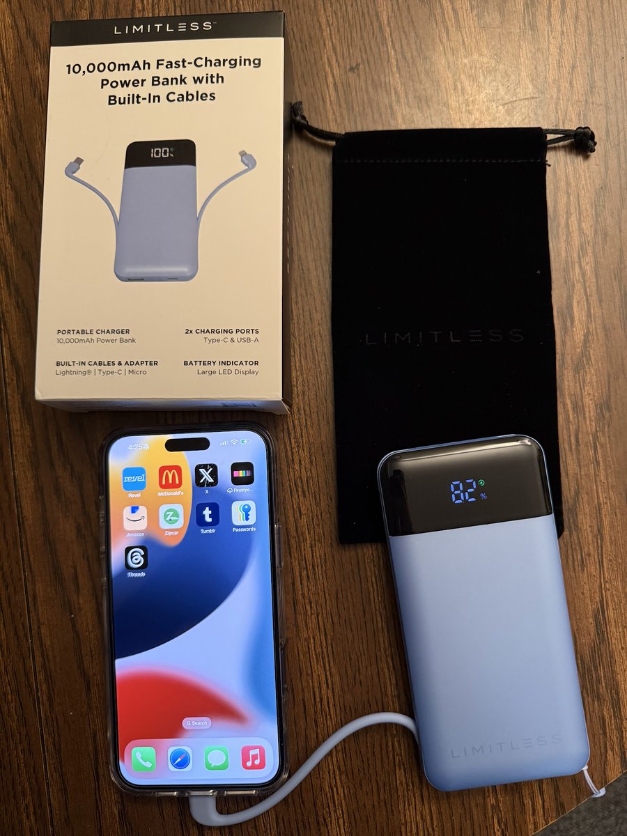 gaynycdad (@gaynycdad) on Twitter photo I love my new <a href="/LimitlessInnov/">Limitless Innovations</a> portable charger! And it has a flashlight! It is a 10,000mAh Power Bank with Built-In Cables! USB-C and lightning connections!
#gifted
limitlessinnovations.com/products/limit… I love my new <a href="/LimitlessInnov/">Limitless Innovations</a> portable charger! And it has a flashlight! It is a 10,000mAh Power Bank with Built-In Cables! USB-C and lightning connections!
#gifted
limitlessinnovations.com/products/limit…