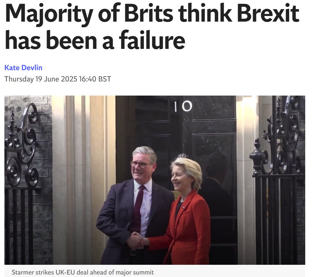 61% of the British public think brexit has been a failure

#brexithasfailed #RejoinEU