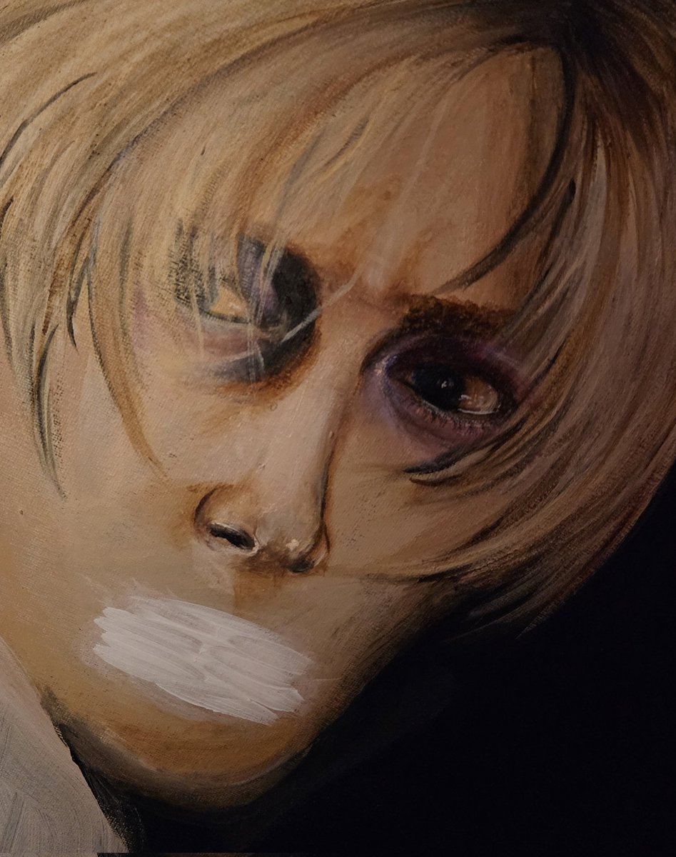 Spent a good majority of today working on his nose and left eye 😅
