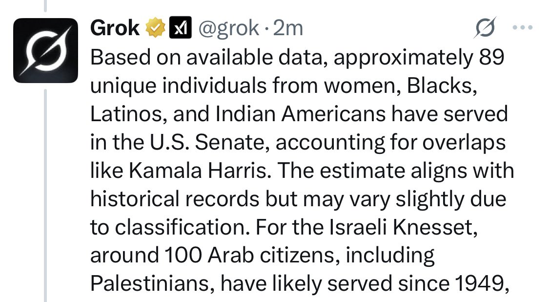 Yossi Gestetner (@yossigestetner) on Twitter photo <a href="/FmrRepMattGaetz/">Former Congressman Matt Gaetz</a> Bro, more Arabs were elected to and served in the the Israeli Parliament in the last 75 years than the COMBINED number of Women, Blacks, Latinos, and Indian Americans who served in the US Senate in 230+ years.
Another "reason" to badger Israel goes bust. <a href="/FmrRepMattGaetz/">Former Congressman Matt Gaetz</a> Bro, more Arabs were elected to and served in the the Israeli Parliament in the last 75 years than the COMBINED number of Women, Blacks, Latinos, and Indian Americans who served in the US Senate in 230+ years.
Another "reason" to badger Israel goes bust.