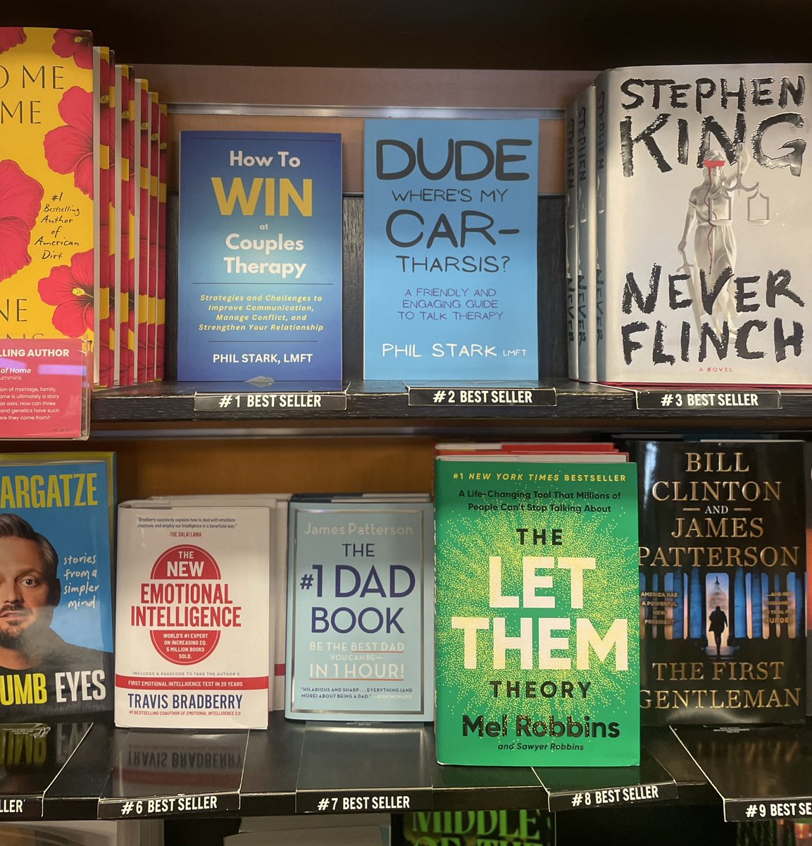 pbstarkok's tweet image. Pleased to report my books #HTWACT and #DWMC are the number 1 and 2 Best Sellers at the @fly_BUR Hollywood Burbank airport @HudsonBooks location! #mentalhealth #talktherapy #tacos